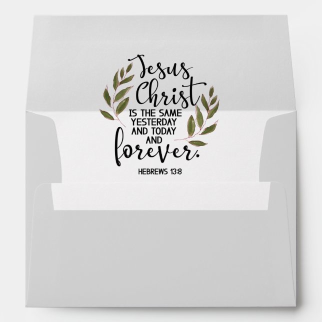 Grey Bible verse Envelope (Back (Bottom))