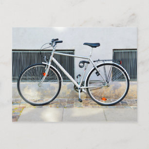 Grey Bicycle, Copenhagen, Denmark Postcard