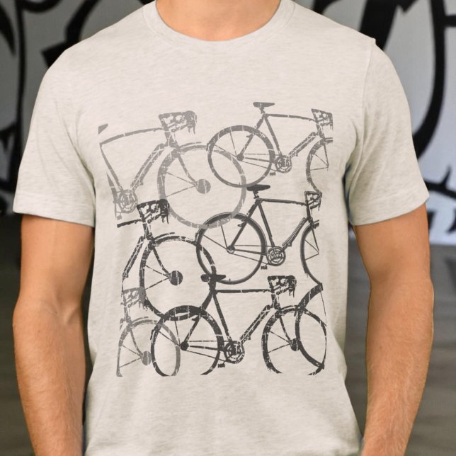Grey Bicycles | Bikes Cycling  Tri-Blend Shirt (Creator Uploaded)