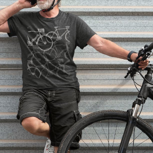 Grey Bikes / Bicycle Cycling T-Shirt