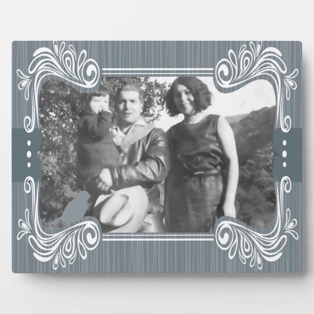 Grey Bird Art Plaque (Front)