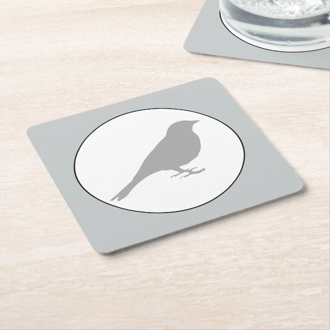 Grey Bird Coaster (Angled)
