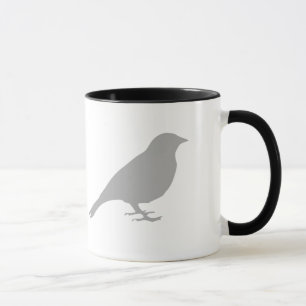 Grey Bird Mug