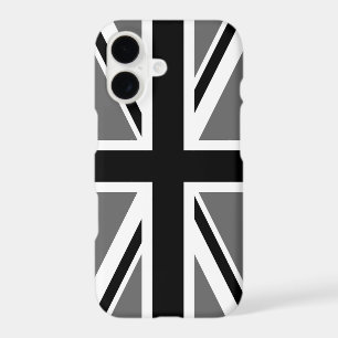 Grey Black and White Union Jack