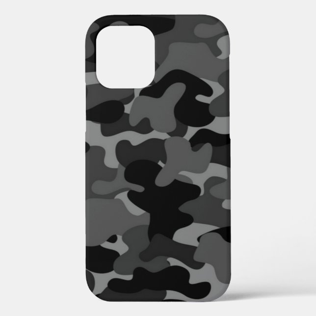 Grey Black Camo Case-Mate iPhone Case (Back)