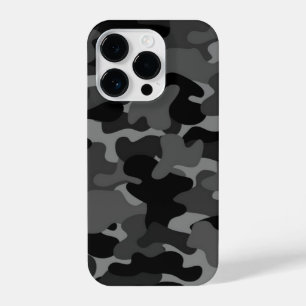 Grey Black Camo iPhone 14 Pro Case