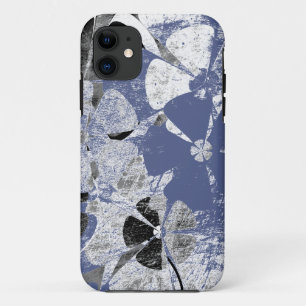 Grey Black Floral Vintage 2 iPhone 11 Case