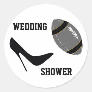 Grey & Black Football Themed Envelope Seal