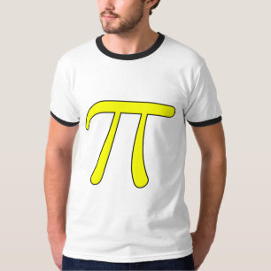 Grey Black Grey Yellow Orange Pi 3.14 symbol Math T-Shirt