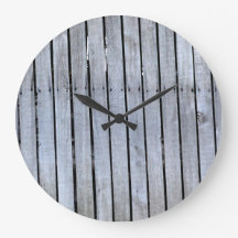 Grey & Black Round (Large) Wall Clock