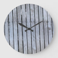 Grey & Black Round (Large) Wall Clock