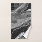 Grey Black White Marble Agate Silver Glitter #1