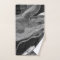 Grey Black White Marble Agate Silver Glitter #1
