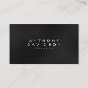 Grey Black White Modern Clear Business Card