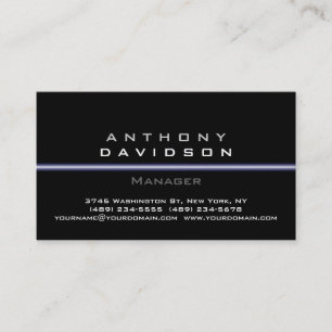 Grey Black White Pattern Thin Light Business Card