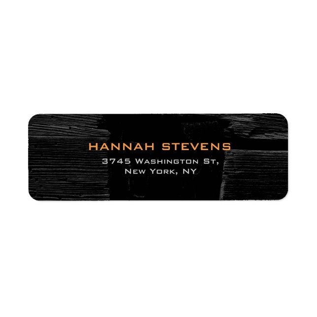 Grey Black Wood Texture Professional Modern (Front)