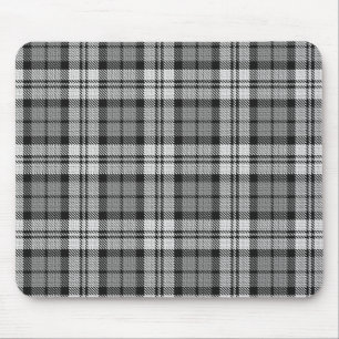  Grey Blackwatch Tartan Plaid Design  Mouse Mat