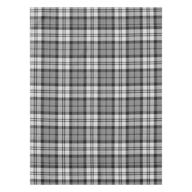  Grey Blackwatch Tartan Plaid Design  Tablecloth (Front)