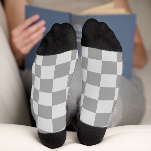 Grey blocks socks (Bottom)