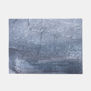 Grey-blue abstraction doormat