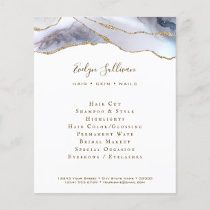 Grey blue agate flyer