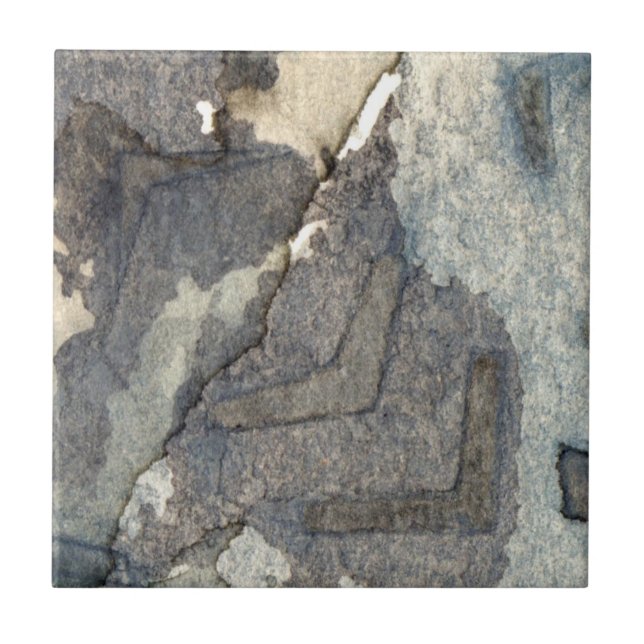 grey-blue background watercolor 2 tile (Front)