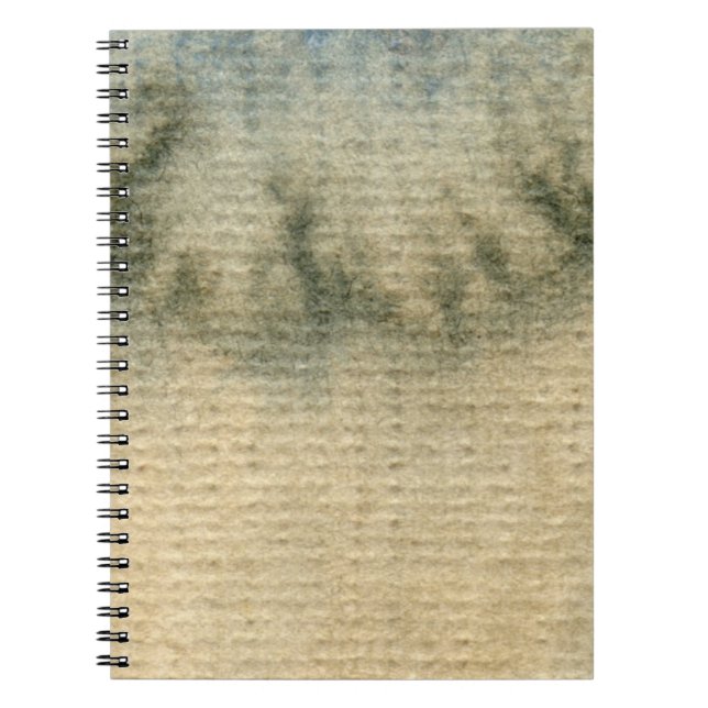 grey-blue background watercolor 6 notebook (Front)