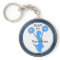 Grey Blue Black Cheerleader Keychains Personalised