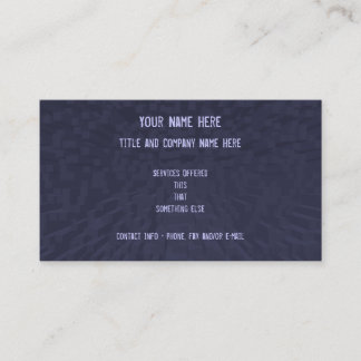 Grey-Blue Block graphic business cards