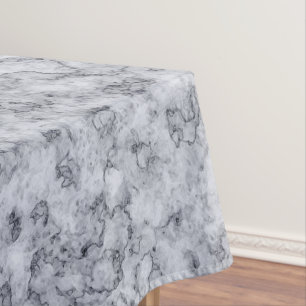 Grey Blue marble Tablecloth