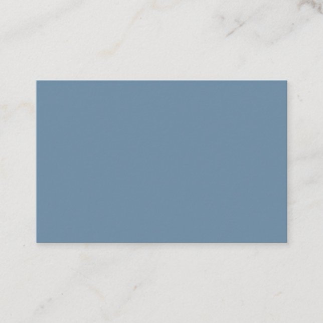 Grey Blue (solid colour)  Business Card (Front)