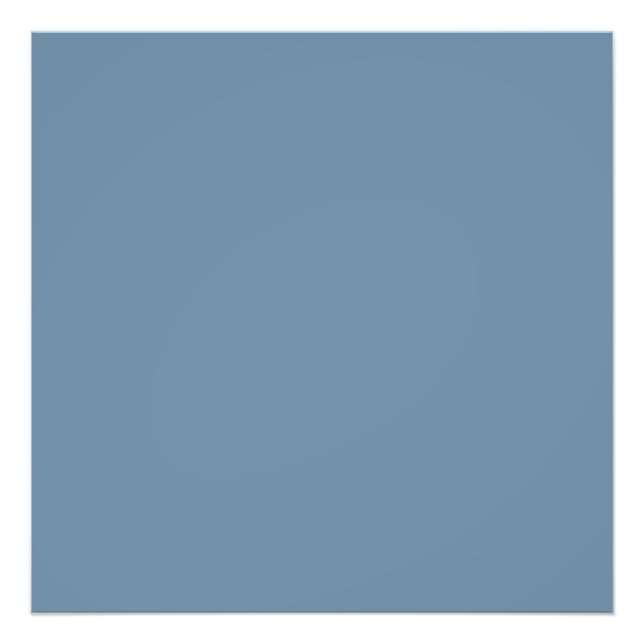 Grey Blue (solid colour)  Photo Print (Front)