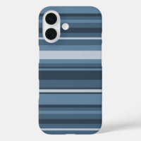 Grey-blue stripes Case-Mate iPhone case