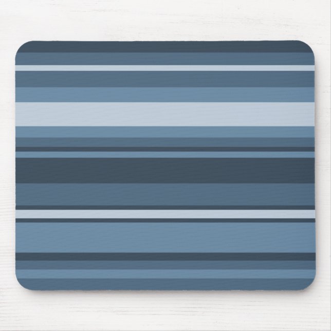 Grey-blue stripes mouse mat (Front)