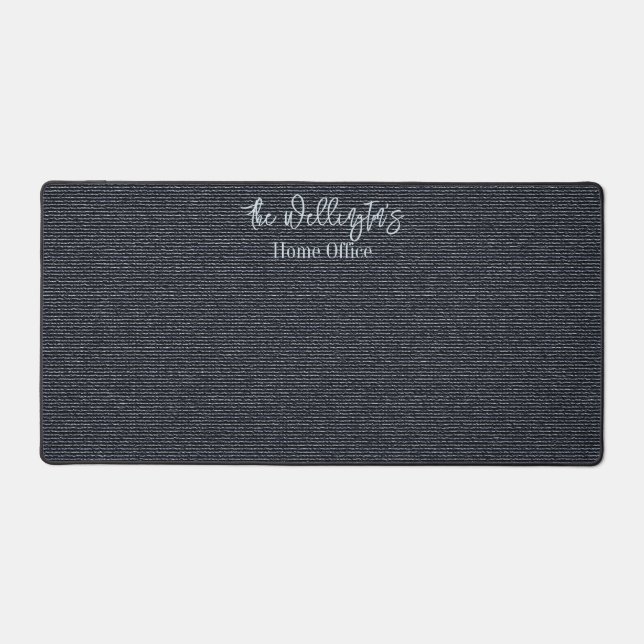 Grey Blue Texture Effect Desk Mats & Pads (Front)