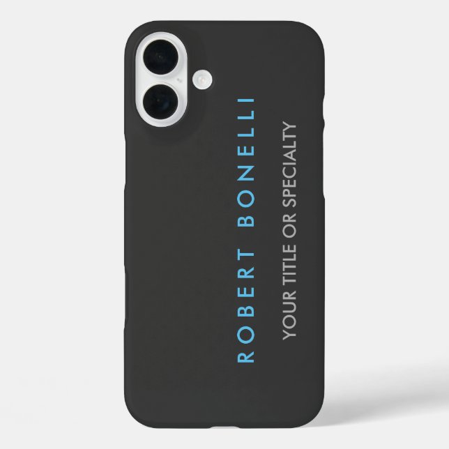 Grey Blue Trendy Case-Mate iPhone Case (Back)