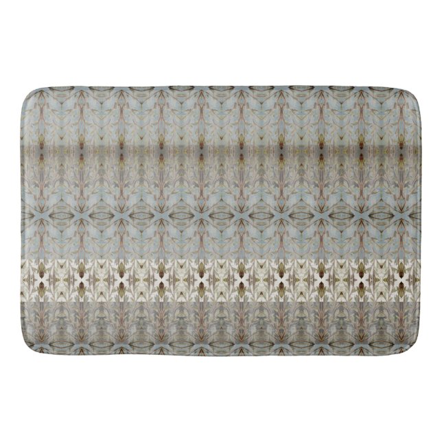 Grey Blue Watercolour Floor Mat (Front)
