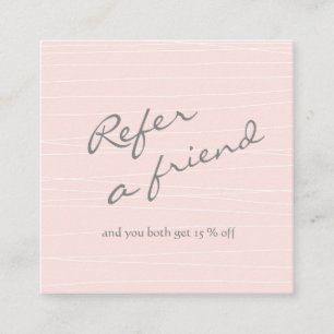 Grey Blush Referral Card