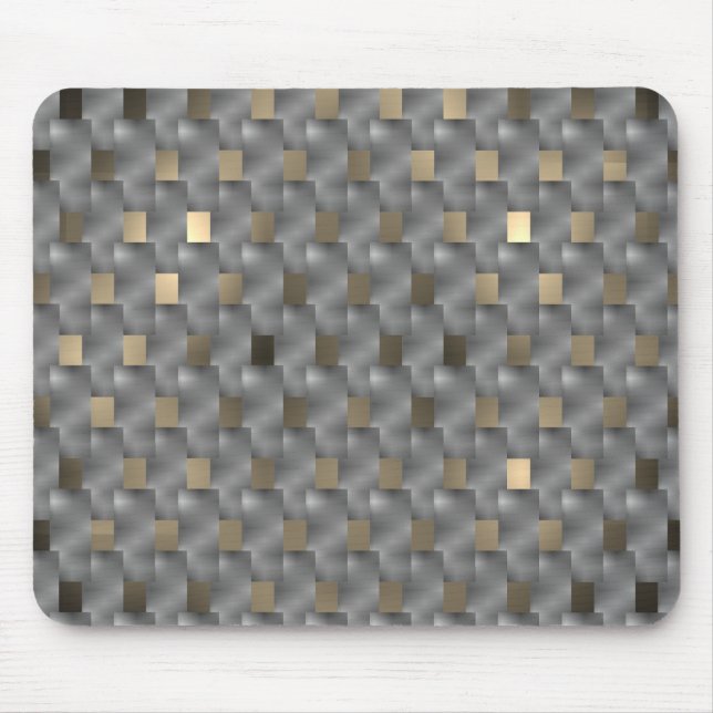 Grey boards on a light brown to dark background mouse mat (Front)