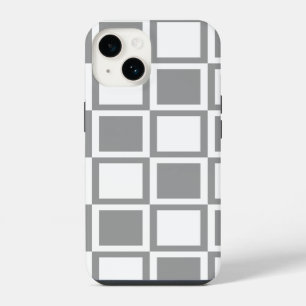 Grey Bold Mod Squares iPhone 14 Case