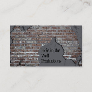 Grey Brick Wall Business Card