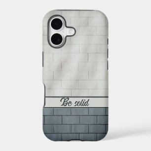 Grey brick wall IPhone Case