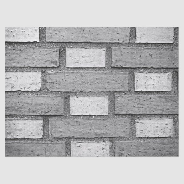 grey brick wall tissue paper (Front)