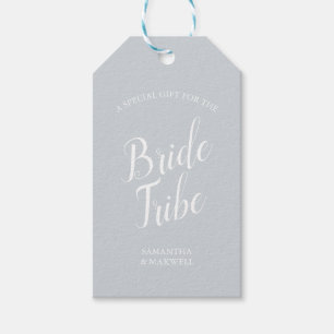 Grey Bridesmaid Proposal Card Gift Tags