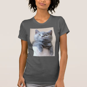 Grey British Shorthair Cat T-Shirt