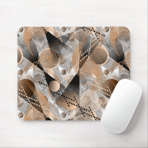 Grey, brown abstraction. mouse mat