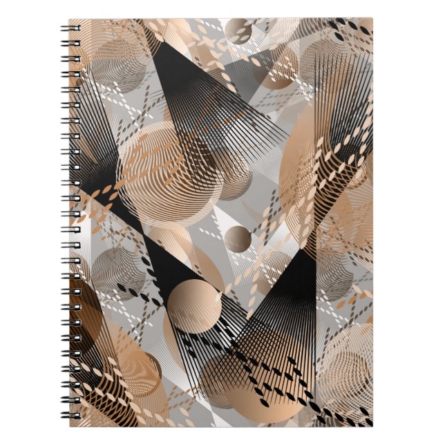 Grey, brown abstraction. notebook (Front)