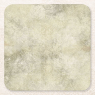 Grey Brown Marble Look Square Paper Coaster