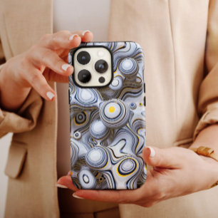 Grey Bubble Abstract iPhone 14 Case-Mate Case-Mate iPhone 14 Case