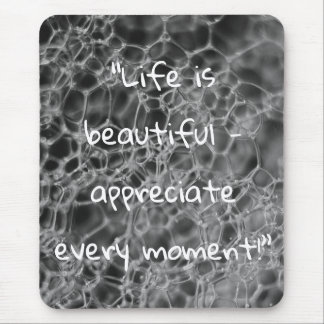 Grey Bubble Design Mouse Mat